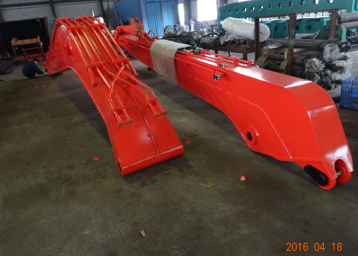Red Color Excavator Dipper Extension 3210 Mm Fold Height With Stick