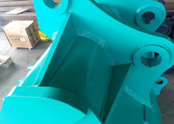 OEM Excavator Rock Bucket Two Layer Gusset Plate With Pins Brushing ...