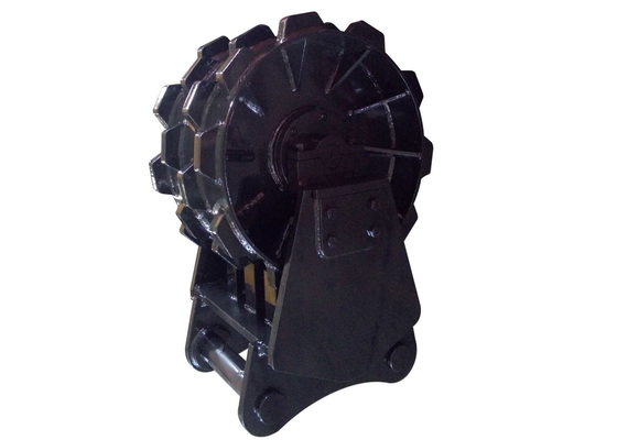 20 Ton Compaction Wheel Excavator Attachment Rotating Q345B Material