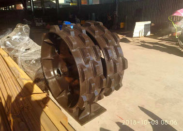 Professional Excavator Compaction Wheel Long Lifespan With 2 Layer Knob Blocks