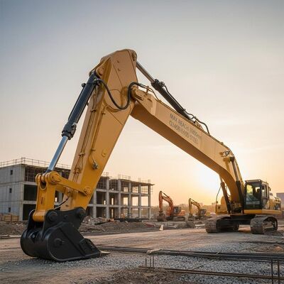 Max Reach Height 16800mm Excavator Dipper Arm Built Using Q345B Q690D Steel Offering Performance In Construction Projects