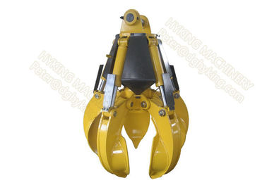 Light Weight Orange Peel Grab , Hydraulic Grab Bucket 5pcs Cylinders Design 1830 mm