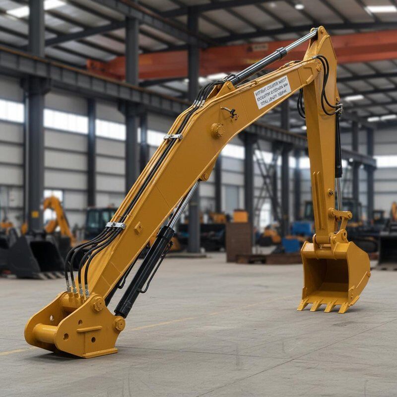 Without Counter Weight Excavator Extension Arm Total Length 16000mm ...