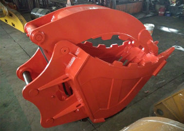 Single Cylinder Excavator Bucket Grab , Excavator Rock Bucket For Doosan DX225 Excavator