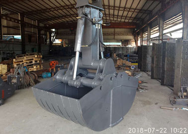 Professional Hydraulic Grapple Attachment , Hydraulic Grab Bucket  Double Cylinders