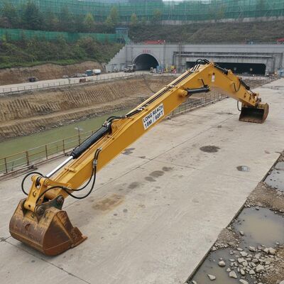Excavator 18m Long Reach Boom And Arm 60ft Length For Dredging River Dig Subway