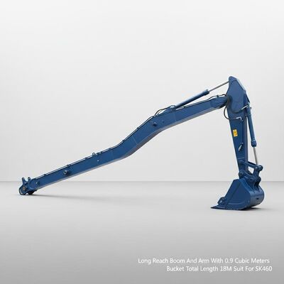 Long Reach Boom And Arm With 0.9 Cubic Meters Capacity Bucket Total Length 18meters Suit For SK460 Excavator