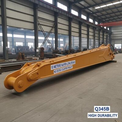 18Meters Excavator Super Long  Reach Boom Arm No Need Extra Counter Weight High Durability Q345B Material