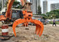 High Speed Excavator Claw Attachment , Log Grapple Rotator Hitachi ZX450 Large Size