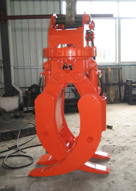 360 Degree Excavator Rotating Grapple , Hydraulic Rock Grab For Excavators Doosan DX225