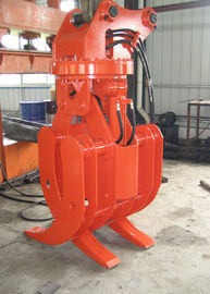 360 Degree Excavator Rotating Grapple , Hydraulic Rock Grab For Excavators Doosan DX225