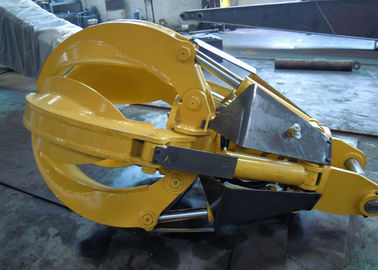 Light Weight Orange Peel Grab , Hydraulic Grab Bucket 5pcs Cylinders Design 1830 mm