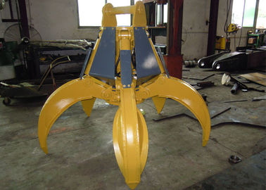 Light Weight Orange Peel Grab , Hydraulic Grab Bucket 5pcs Cylinders Design 1830 mm