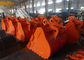 V Shaped Kubota Excavator Bucket Ditch Cleaning Durable With Side Protective Plate