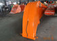 Orange Long Reach Excavator Booms Heavy Duty Larger Work Range With Lamp Bracket